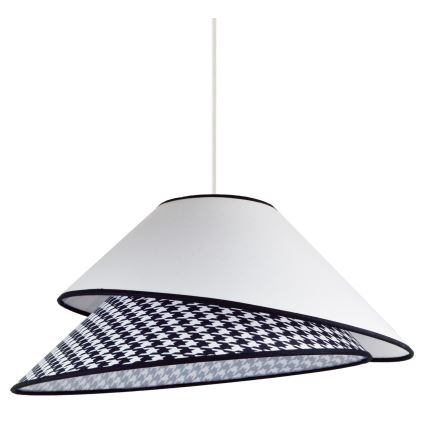 Duolla - Lustra ar auklu COCO 1xE27/40W/230V d. 50 cm balta/melna