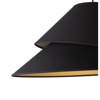Duolla - Lustra ar auklu COCO 1xE27/40W/230V d. 50 cm melna