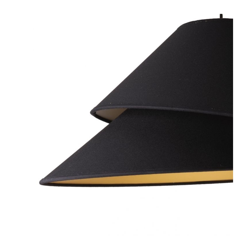 Duolla - Lustra ar auklu COCO 1xE27/40W/230V d. 50 cm melna