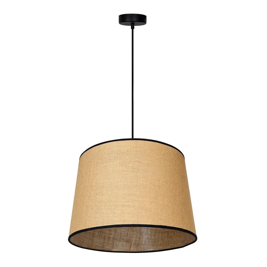 Duolla - Lustra ar auklu CONE 1xE27/15W/230V d. 40 cm brūna/melna