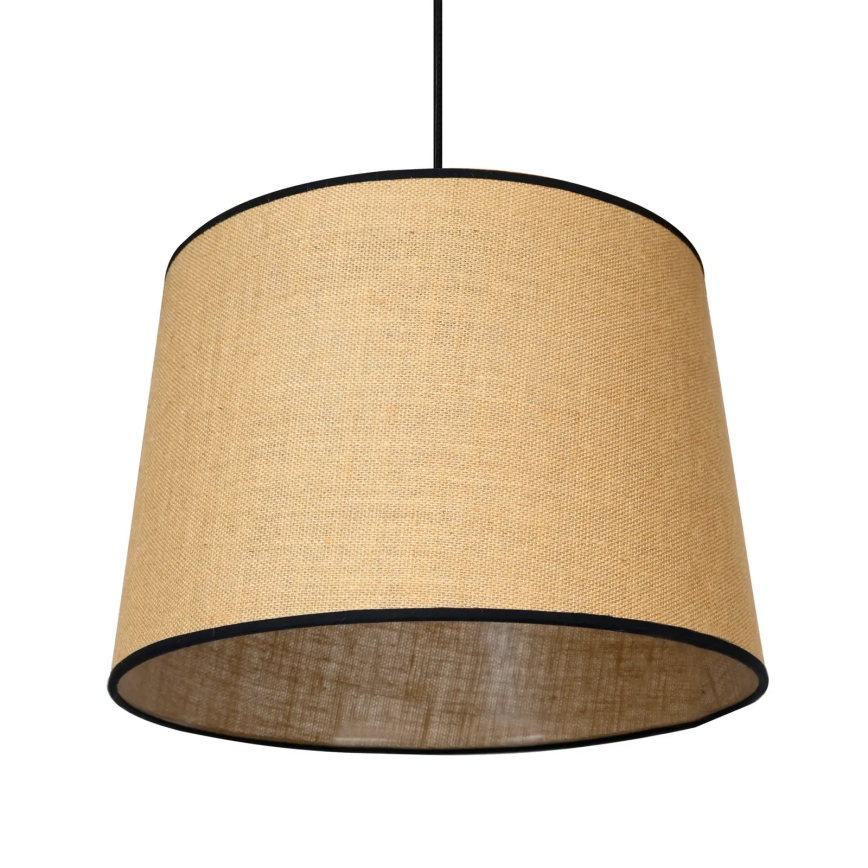 Duolla - Lustra ar auklu CONE 1xE27/15W/230V d. 40 cm brūna/melna