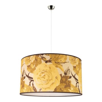 Duolla - Lustra ar auklu CONSTANCE 1xE27/40W/230V d. 45 cm dzeltena