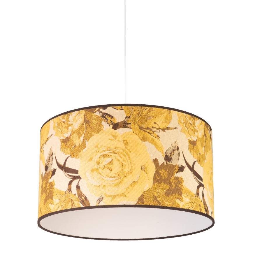 Duolla - Lustra ar auklu CONSTANCE 1xE27/40W/230V d. 45 cm dzeltena