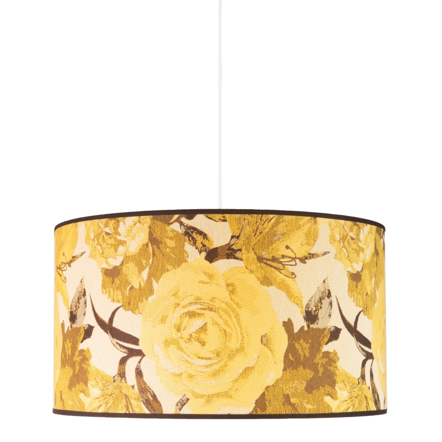 Duolla - Lustra ar auklu CONSTANCE 1xE27/40W/230V d. 45 cm dzeltena