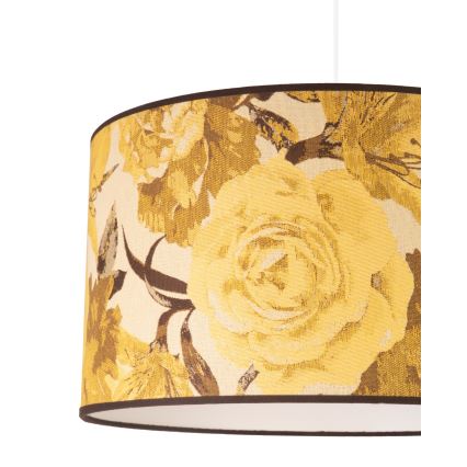 Duolla - Lustra ar auklu CONSTANCE 1xE27/40W/230V d. 45 cm dzeltena