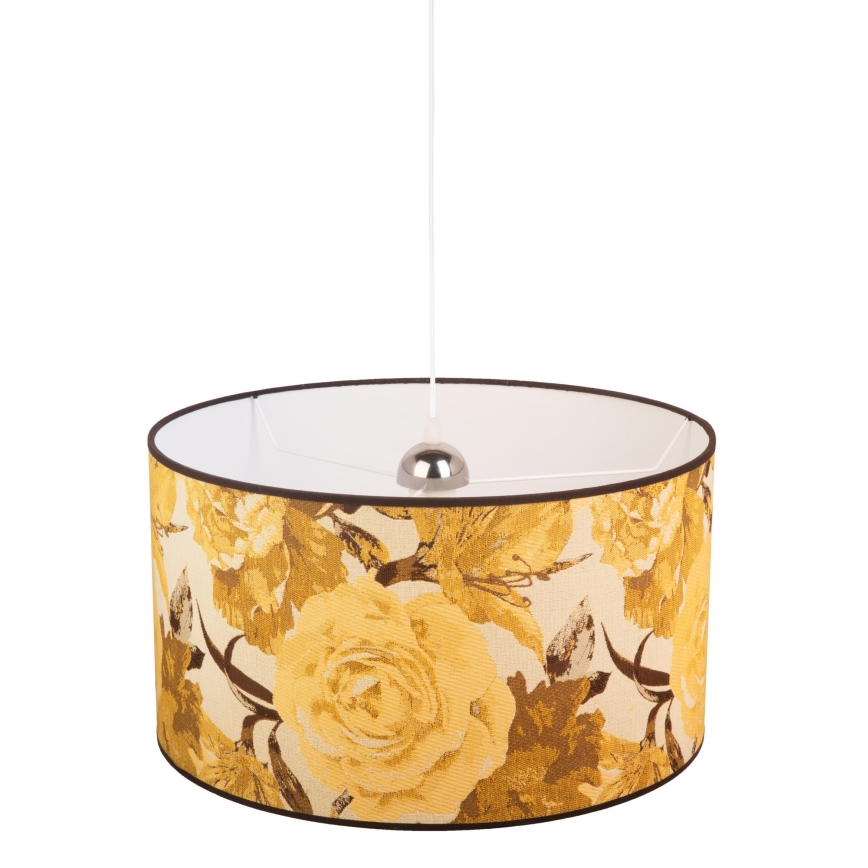 Duolla - Lustra ar auklu CONSTANCE 1xE27/40W/230V d. 45 cm dzeltena
