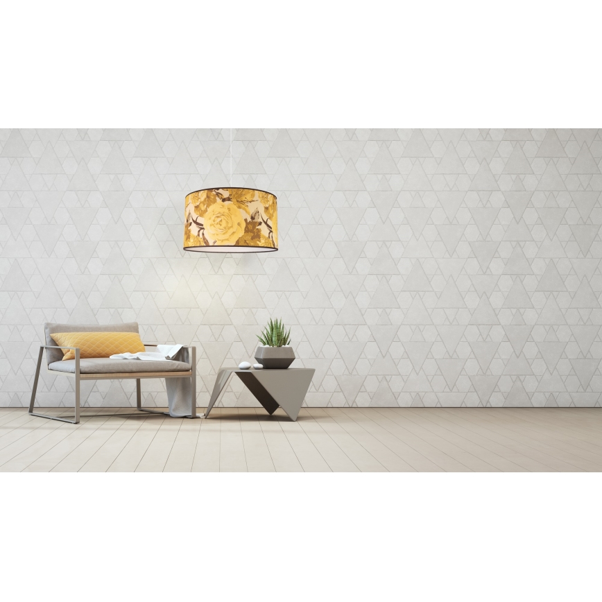 Duolla - Lustra ar auklu CONSTANCE 1xE27/40W/230V d. 45 cm dzeltena