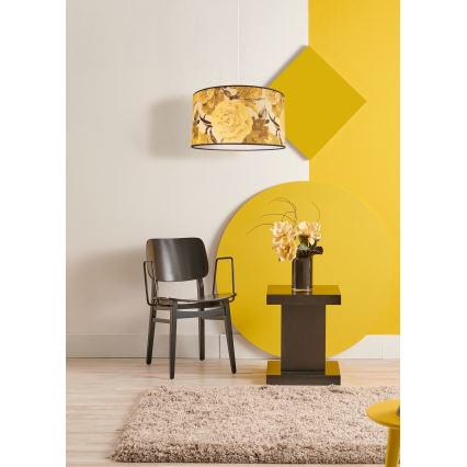 Duolla - Lustra ar auklu CONSTANCE 1xE27/40W/230V d. 45 cm dzeltena