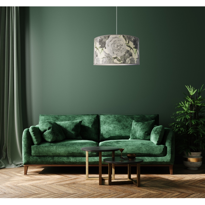 Duolla - Lustra ar auklu CONSTANCE 1xE27/40W/230V d. 45 cm pelēka