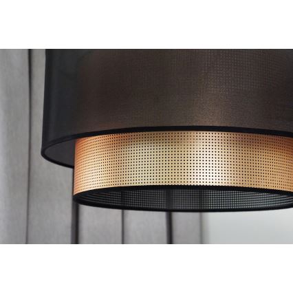 Duolla - Lustra ar auklu COPPER SHINY 1xE27/15W/230V d. 45 cm brūna/varš