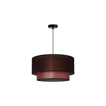 Duolla - Lustra ar auklu COPPER SHINY 1xE27/15W/230V d. 45 cm brūna/varš