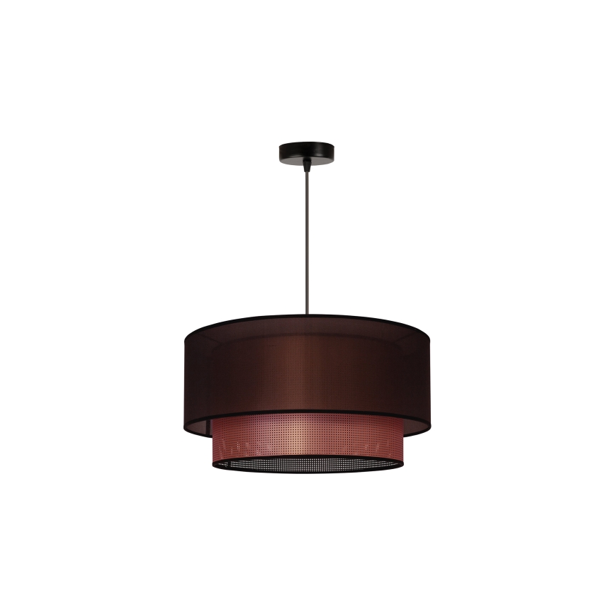 Duolla - Lustra ar auklu COPPER SHINY 1xE27/15W/230V d. 45 cm brūna/varš