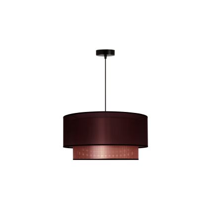 Duolla - Lustra ar auklu COPPER SHINY 1xE27/15W/230V d. 45 cm brūna/varš