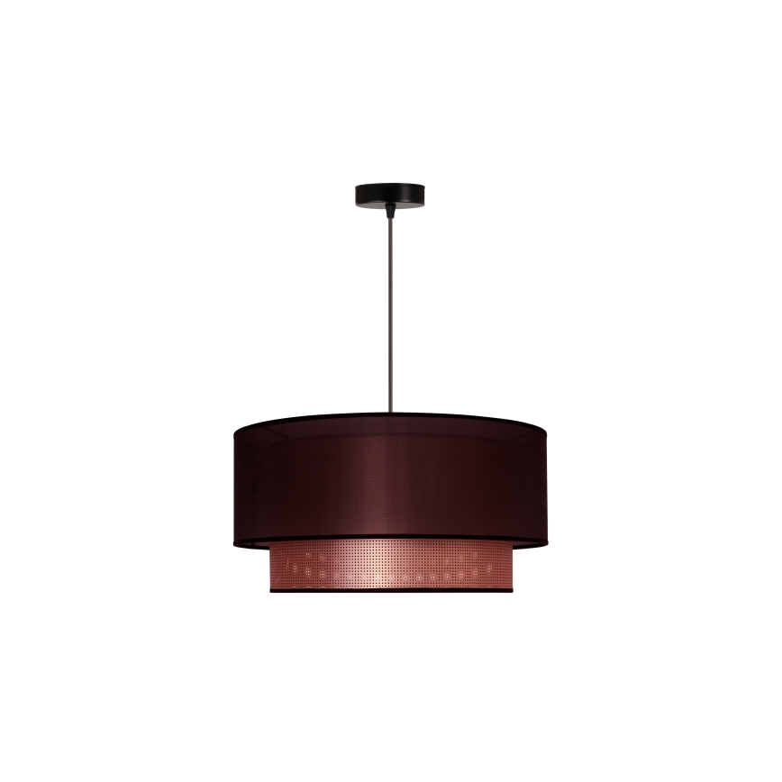 Duolla - Lustra ar auklu COPPER SHINY 1xE27/15W/230V d. 45 cm brūna/varš