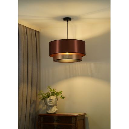 Duolla - Lustra ar auklu COPPER SHINY 1xE27/15W/230V d. 45 cm varš