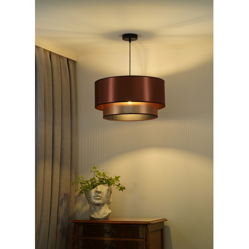 Duolla - Lustra ar auklu COPPER SHINY 1xE27/15W/230V d. 45 cm varš