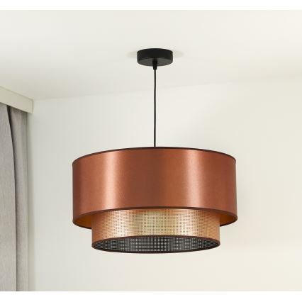 Duolla - Lustra ar auklu COPPER SHINY 1xE27/15W/230V d. 45 cm varš