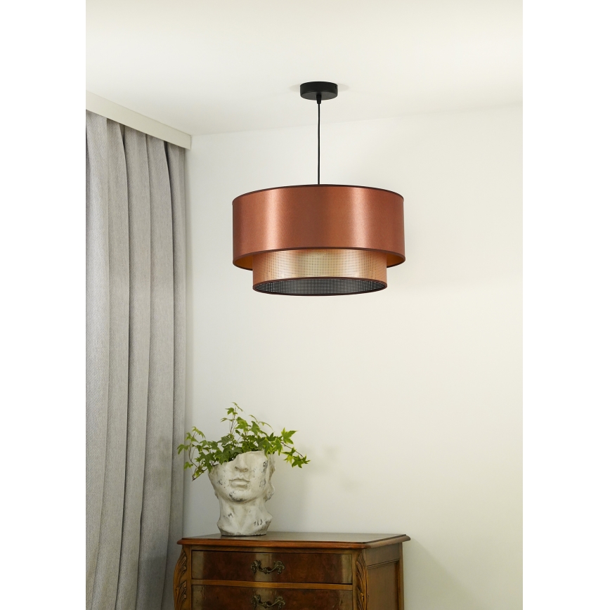 Duolla - Lustra ar auklu COPPER SHINY 1xE27/15W/230V d. 45 cm varš
