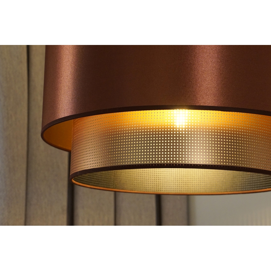 Duolla - Lustra ar auklu COPPER SHINY 1xE27/15W/230V d. 45 cm varš