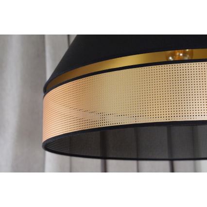 Duolla - Lustra ar auklu COPPER SHINY 1xE27/15W/230V d. 60 cm melna/varš