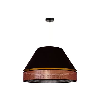 Duolla - Lustra ar auklu COPPER SHINY 1xE27/15W/230V d. 60 cm melna/varš