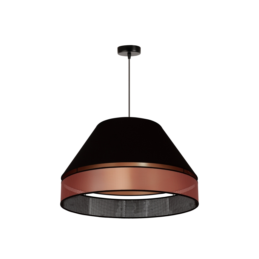 Duolla - Lustra ar auklu COPPER SHINY 1xE27/15W/230V d. 60 cm melna/varš