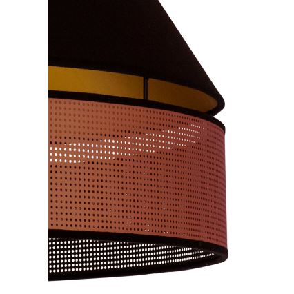 Duolla - Lustra ar auklu COPPER SHINY 1xE27/15W/230V d. 60 cm melna/varš