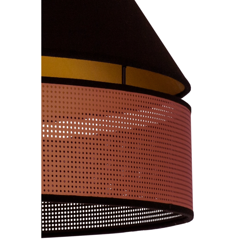 Duolla - Lustra ar auklu COPPER SHINY 1xE27/15W/230V d. 60 cm melna/varš