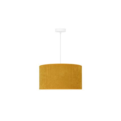 Duolla - Lustra ar auklu CORDUROY 1xE27/15W/230V d. 40 cm dzeltena