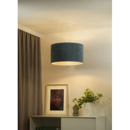 Duolla - Lustra ar auklu CORDUROY 1xE27/15W/230V lampa d. 40 cm zila
