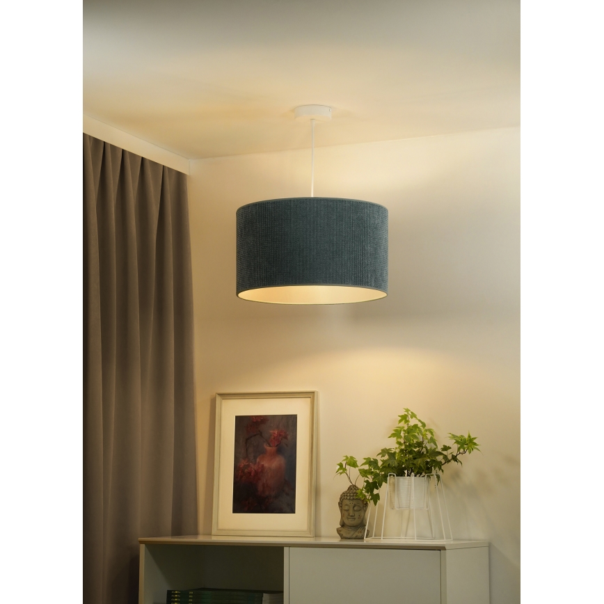 Duolla - Lustra ar auklu CORDUROY 1xE27/15W/230V lampa d. 40 cm zila