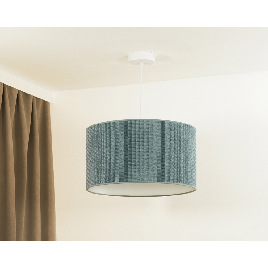 Duolla - Lustra ar auklu CORDUROY 1xE27/15W/230V lampa d. 40 cm zila