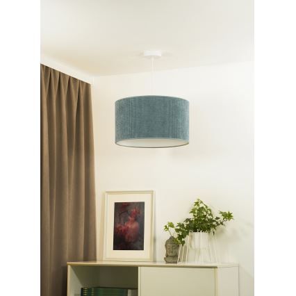 Duolla - Lustra ar auklu CORDUROY 1xE27/15W/230V lampa d. 40 cm zila