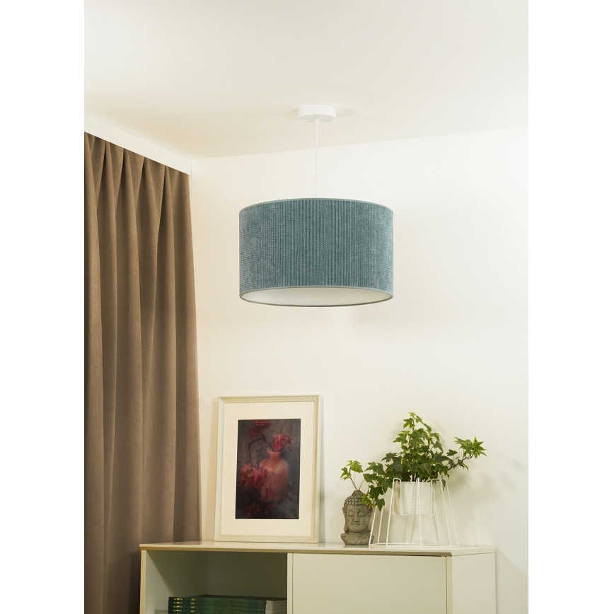 Duolla - Lustra ar auklu CORDUROY 1xE27/15W/230V lampa d. 40 cm zila