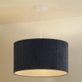 Duolla - Lustra ar auklu CORDUROY 1xE27/15W/230V tumša d. 40 cm zila