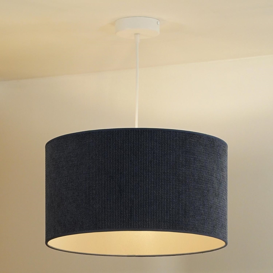 Duolla - Lustra ar auklu CORDUROY 1xE27/15W/230V tumša d. 40 cm zila