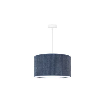 Duolla - Lustra ar auklu CORDUROY 1xE27/15W/230V tumša d. 40 cm zila