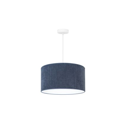 Duolla - Lustra ar auklu CORDUROY 1xE27/15W/230V tumša d. 40 cm zila