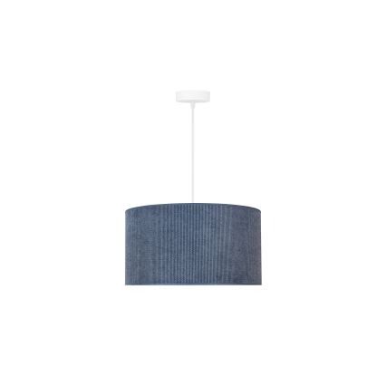 Duolla - Lustra ar auklu CORDUROY 1xE27/15W/230V tumša d. 40 cm zila