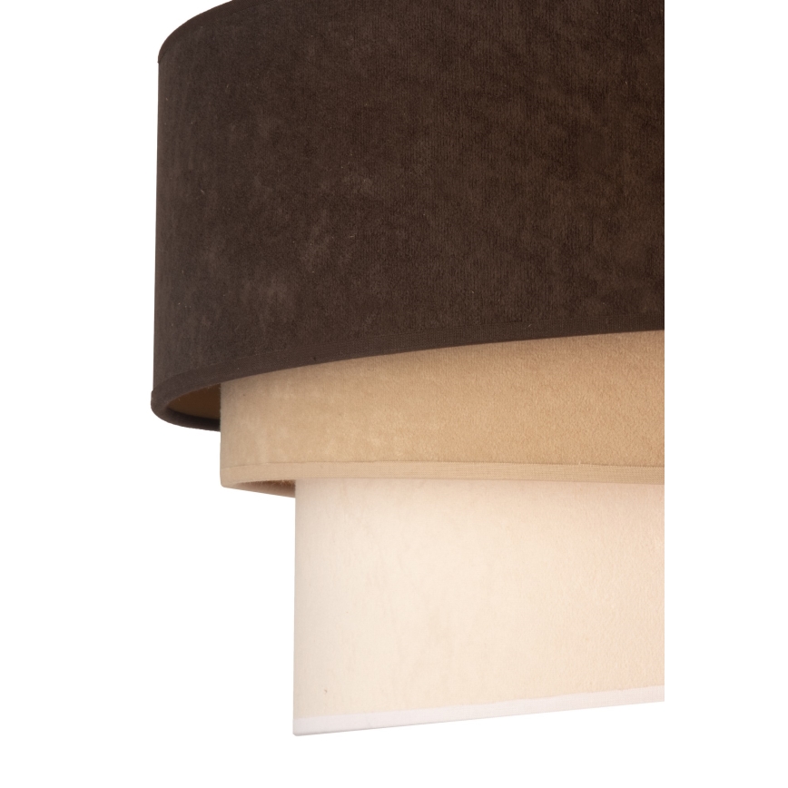 Duolla - Lustra ar auklu DEVON 1xE27/40W/230V d. 45 cm brūna/bēša