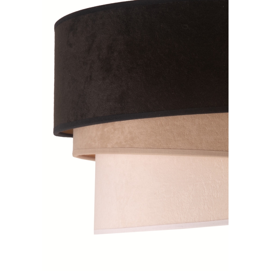 Duolla - Lustra ar auklu DEVON 1xE27/40W/230V d. 45 cm melna/bēša