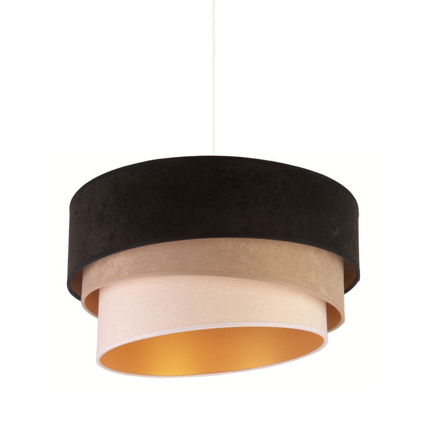 Duolla - Lustra ar auklu DEVON 1xE27/40W/230V d. 45 cm melna/bēša