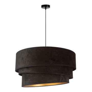 Duolla - Lustra ar auklu DEVON 1xE27/40W/230V d. 45 cm melna/zelta
