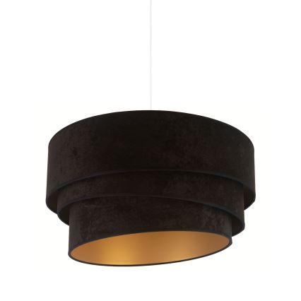 Duolla - Lustra ar auklu DEVON 1xE27/40W/230V d. 45 cm melna/zelta
