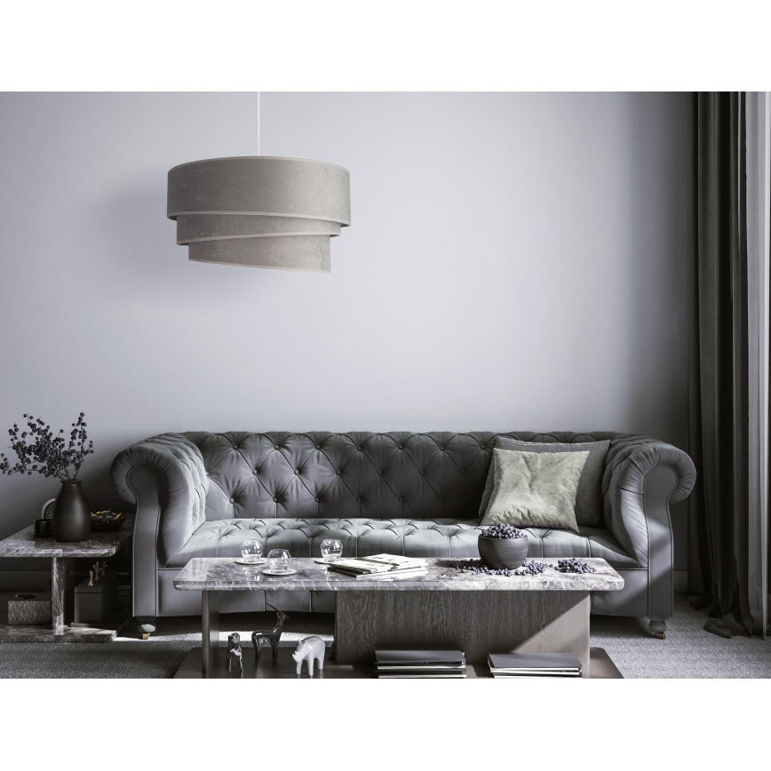 Duolla - Lustra ar auklu DEVON 1xE27/40W/230V d. 45 cm pelēka