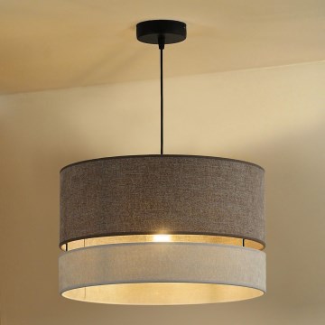 Duolla - Lustra ar auklu DOUBLE 1xE27/15W/230V d. 40 cm brūna/pelēka