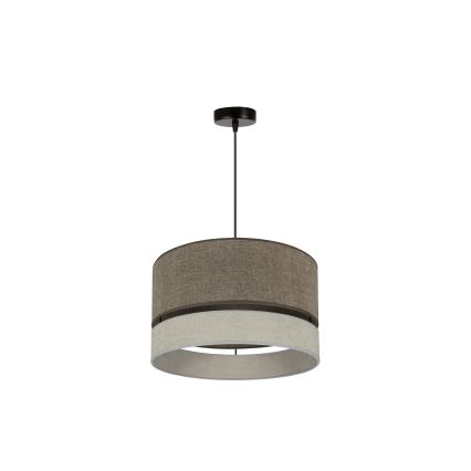 Duolla - Lustra ar auklu DOUBLE 1xE27/15W/230V d. 40 cm brūna/pelēka