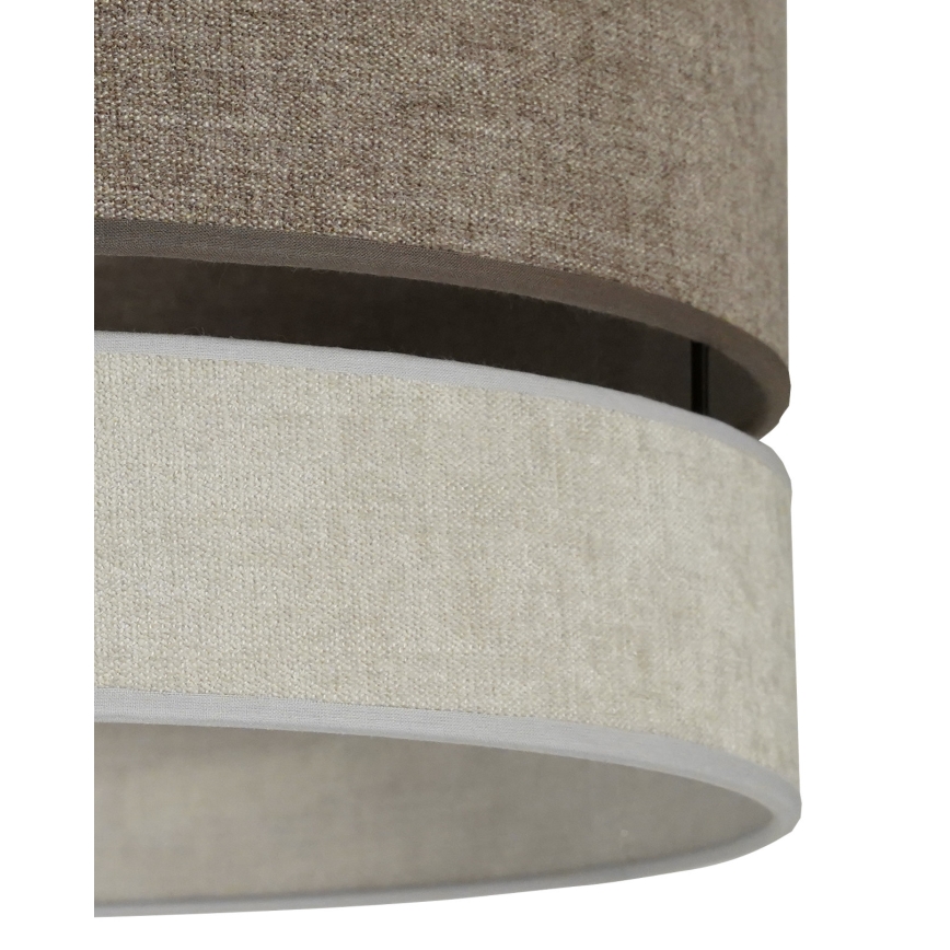 Duolla - Lustra ar auklu DOUBLE 1xE27/15W/230V d. 40 cm brūna/pelēka
