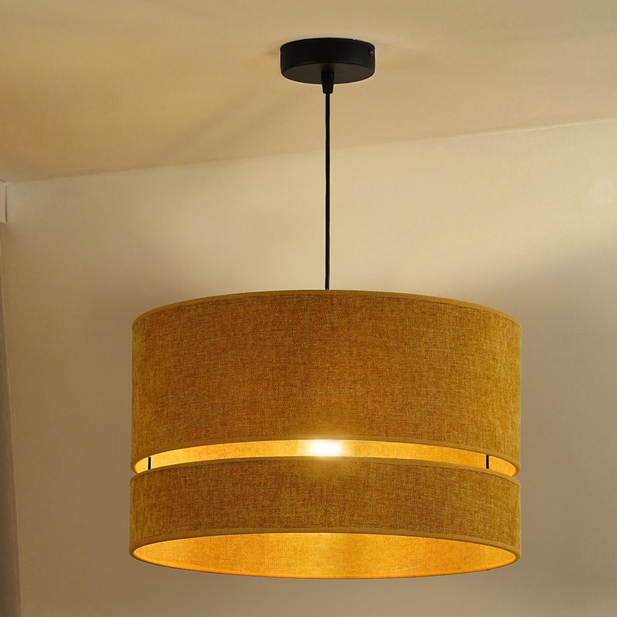 Duolla - Lustra ar auklu DOUBLE 1xE27/15W/230V d. 40 cm oranža