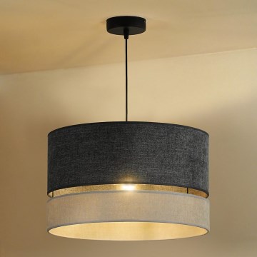 Duolla - Lustra ar auklu DOUBLE 1xE27/15W/230V d. 40 cm pelēka